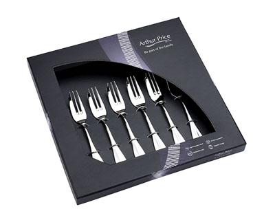 dessert forks set Arthur Price Baguette